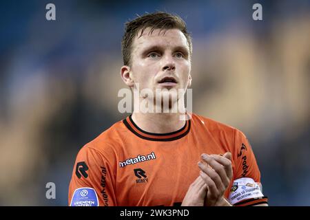 ARNHEM - Damon Mirani du FC Volendam après le match Néerlandais Eredivisie entre vitesse et FC Volendam au Gelredome le 18 février 2024 à Arnhem, pays-Bas. ANP JEROEN PUTMANS Banque D'Images