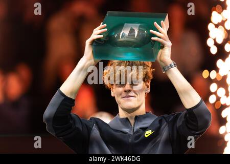 Rotterdam, pays-Bas. 18 février 2024. ROTTERDAM, PAYS-BAS - 18 FÉVRIER : pendant le jour 7 de l'ABN AMRO Open 2024 à Ahoy le 18 février 2024 à Rotterdam, pays-Bas. (Photo de Joris Verwijst/Agence BSR) crédit : Agence BSR/Alamy Live News Banque D'Images