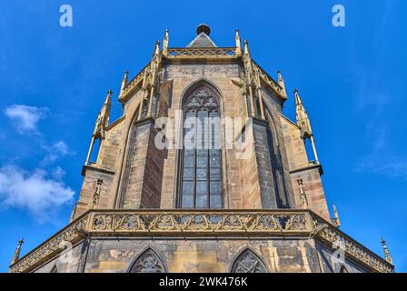 Colmar, France, l'abside des préparées Martin Collegiate Church Banque D'Images