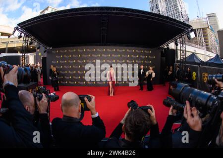Londres, Royaume-Uni. Dimanche 18 février 2024. Daisy Edgar Jones assiste aux BAFTA film Awards 2024, au Royal Festival Hall, Southbank Centre, Londres. Le crédit photo devrait se lire : Matt Crossick/Alamy Live News Banque D'Images
