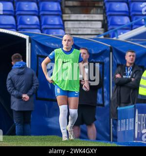 Birmingham, Royaume-Uni. 18 février 2024. Lors du match de championnat féminin entre Birmingham City Women et Southampton Women à St Andrews, Birmingham, Angleterre le 18 février 2024. Photo de Stuart Leggett. Utilisation éditoriale uniquement, licence requise pour une utilisation commerciale. Aucune utilisation dans les Paris, les jeux ou les publications d'un club/ligue/joueur. Crédit : UK Sports pics Ltd/Alamy Live News Banque D'Images