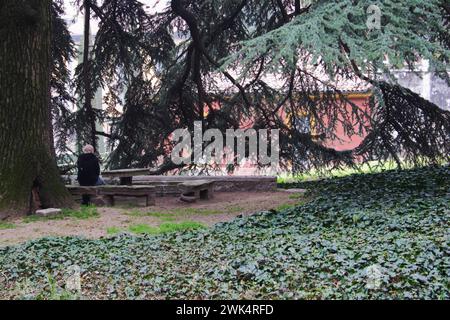 Détails dans le jardin Giusti, Vérone, Italie Banque D'Images