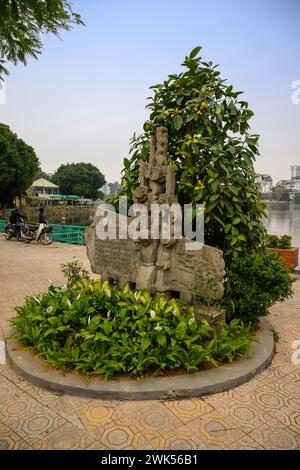 Le mémorial John McCain au lac truc Bach, Hanoi, Vietnam Banque D'Images