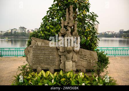 Le mémorial John McCain au lac truc Bach, Hanoi, Vietnam Banque D'Images