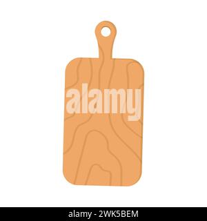 Planche à découper en bois. illustration isolée sur fond blanc Illustration de Vecteur