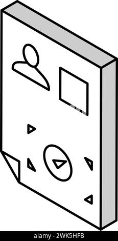 illustration vectorielle d'icône isométrique d'allocation d'approbation Illustration de Vecteur