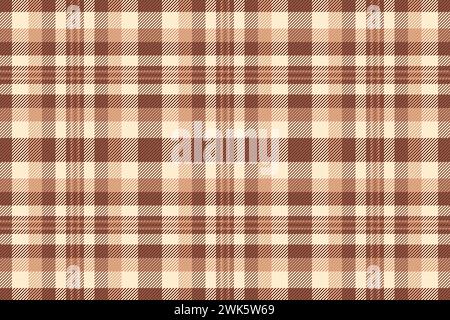 Tissu de motif tartan de variété, vecteur sans couture de fond de canapé. Impression de la texture textile à carreaux vérifier en rouge et orange. Illustration de Vecteur