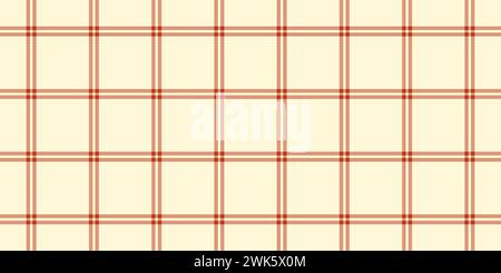 Vecteur de vérification de fond de client, plaid de tissu de modèle de 1940s. Textile de texture tartan Tweed sans couture en couleur orange et soie de maïs. Illustration de Vecteur