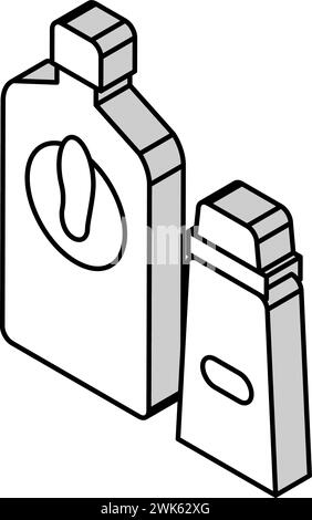 illustration vectorielle d'icône isométrique de soin de chaussure de baume Illustration de Vecteur