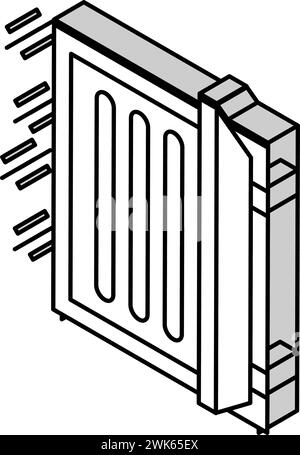 illustration vectorielle d'icône isométrique d'équipement médical de traitement de l'eczéma Illustration de Vecteur