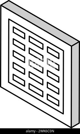 illustration vectorielle d'icône isométrique de fumée de ventilation Illustration de Vecteur