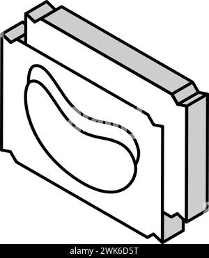 illustration vectorielle d'icône isométrique du paquet de correctifs Illustration de Vecteur