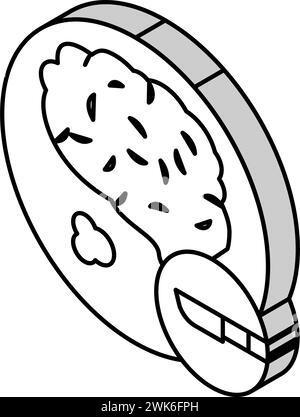 opération chirurgicale illustration vectorielle isométrique du traitement de l'avc cérébral Illustration de Vecteur