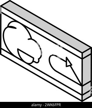 illustration vectorielle d'icône isométrique d'occlusion vasculaire Illustration de Vecteur
