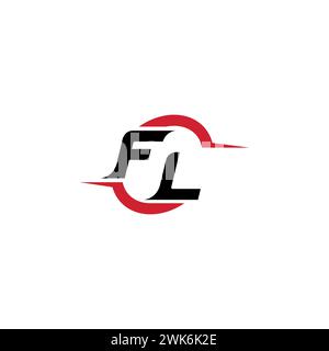 FL initial logo concept cool et élégant pour esport ou logo de jeu comme votre inspiration Illustration de Vecteur