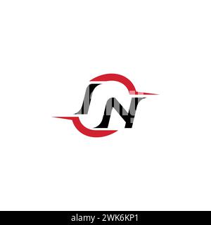 DANS LE logo initial cool et élégant concept pour esport ou logo de jeu comme votre inspiration Illustration de Vecteur