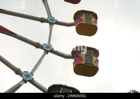 Grande roue sans personnes à Selecta, Batu. Idéal pour l'arrière-plan et le fond d'écran Banque D'Images