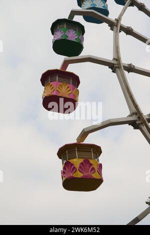 Grande roue sans personnes à Selecta, Batu. Idéal pour l'arrière-plan et le fond d'écran Banque D'Images
