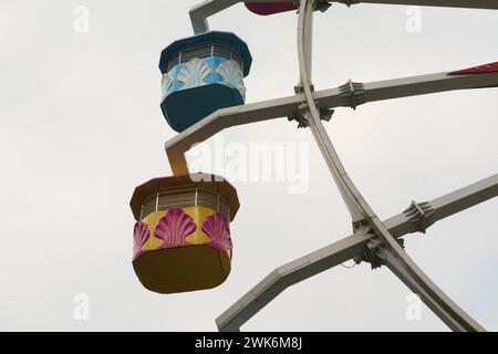 Grande roue sans personnes à Selecta, Batu. Idéal pour l'arrière-plan et le fond d'écran Banque D'Images