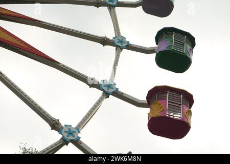 Grande roue sans personnes à Selecta, Batu. Idéal pour l'arrière-plan et le fond d'écran Banque D'Images