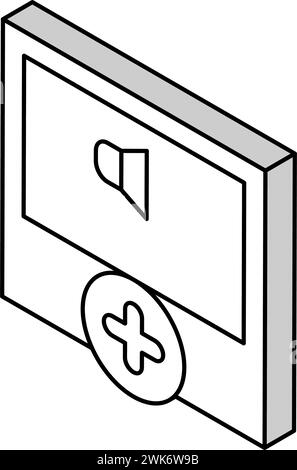 illustration vectorielle d'icône isométrique ugc de message audio Illustration de Vecteur