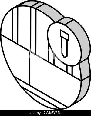 illustration vectorielle d'icône isométrique de plate-forme de toit Illustration de Vecteur