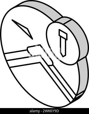 illustration vectorielle d'icône isométrique des chapeaux de hanche et de crête Illustration de Vecteur