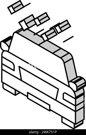 illustration vectorielle d'icône isométrique de cabine scellée Illustration de Vecteur