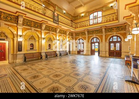 Bahnhof, Dunedin, Otago, Neuseeland Banque D'Images