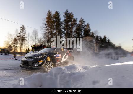 37 BERTELLI Lorenzo, SCATTOLIN Simone, Toyota GR Yaris Rally1, action lors du Rallye Suède 2024, 2ème manche du Championnat du monde des Rallye voitures WRC 2024, du 15 au 18 février 2024 à Umea, Suède Banque D'Images