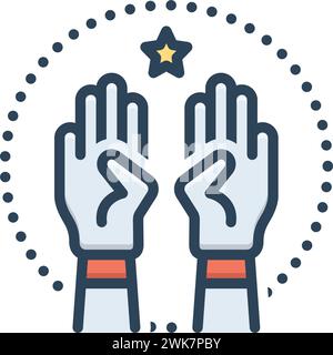 Icône pour impliquer, participer Illustration de Vecteur