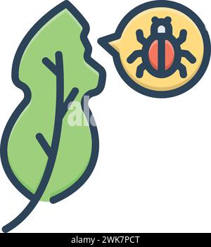 Icône pour parasite, bug Illustration de Vecteur
