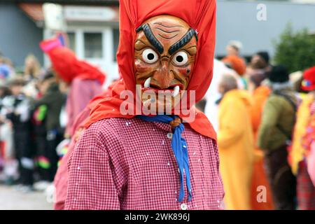 Grande procession du carnaval Souabe-Alemanian Banque D'Images