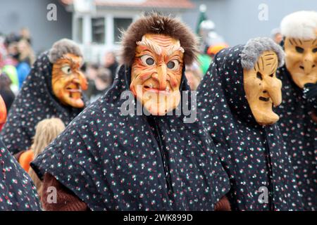 Grande procession du carnaval Souabe-Alemanian Banque D'Images