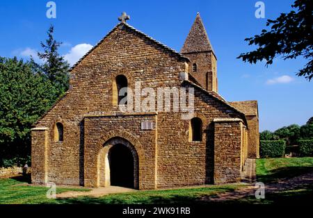 Église Saint-Pierre de Brancion, Brancion, Martailly-lès-Brancion, Region Bourgogne-Franche-Comté, Département Saône-et-Loire, France Banque D'Images