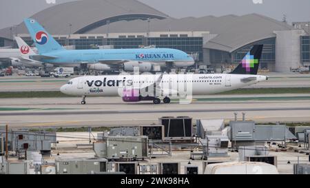 N543VL Volaris Airbus A321-271N AM Aéroport International de Los Angeles LAX / KLAX Los Angeles, Kalifornien, USA, Vereinigte Staaten von Amerika, 17.02.2024 *** N543VL Volaris Airbus A321 271N at Los Angeles International Airport LAX KLAX Los Angeles, Californie, USA, Etats-Unis d'Amérique, 17 02 2024 Banque D'Images