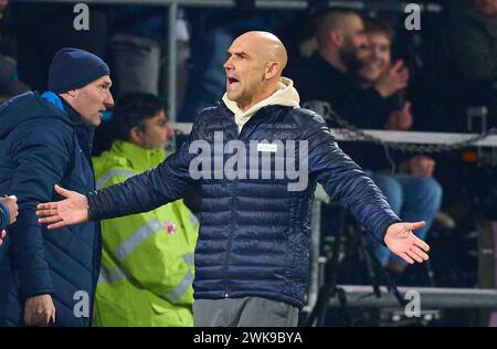 Bochum, Allemagne. 18 février 2024. Thomas Letsch, entraîneur-chef, entraîneur Bochum dans le match VFL BOCHUM - FC BAYERN MUENCHEN 3-2 le 18 février 2024 à Bochum, Allemagne. Saison 2023/2024, 1.Bundesliga, FCB, München, journée 22, 22.Spieltag crédit : Peter Schatz/Alamy Live News Banque D'Images
