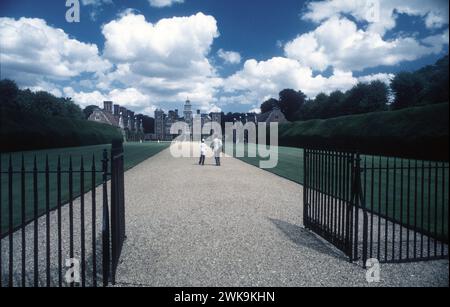 L'allée principale de Blickling Hall est une propriété du National Trust à Norfolk Royaume-Uni Banque D'Images