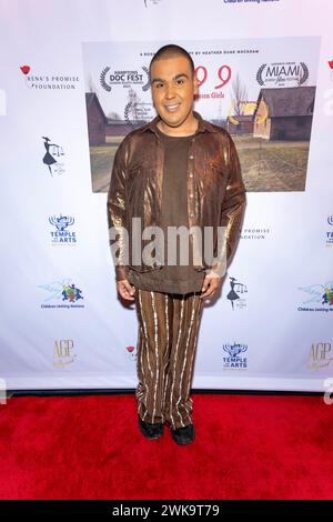 Beverly Hills, États-Unis. 18 février 2024. L’influenceur Christian Garcia participe à Justice for Women Intl. Présente World Benefit Premiere '999 The Forgotten Girls' au Saban Theatre, Los Angeles, CA, 18 février 2024 crédit : Eugene Powers/Alamy Live News Banque D'Images