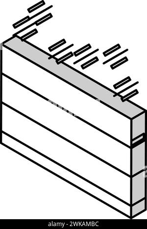 illustration vectorielle d'icône isométrique d'entretien de pelouse Illustration de Vecteur