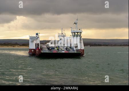 Bramble Bush Bay, Studland Swanage Chain ferry, Sandbanks, Dorset, Angleterre Banque D'Images