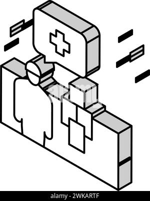 illustration vectorielle d'icône isométrique d'assainissement du sol Illustration de Vecteur