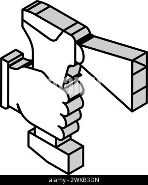 illustration vectorielle d'icône isométrique du scanner 3d. Illustration de Vecteur