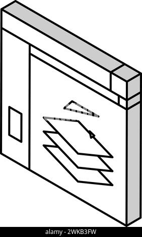 illustration vectorielle d'icône isométrique du logiciel de découpage 3d. Illustration de Vecteur