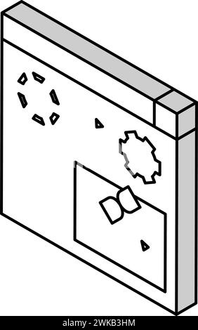 illustration vectorielle d'icône isométrique de rendus 3d. Illustration de Vecteur