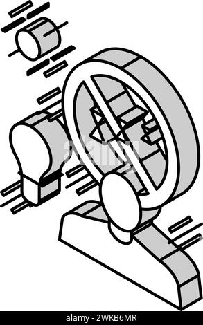 illustration vectorielle d'icône isométrique de luminothérapie Illustration de Vecteur