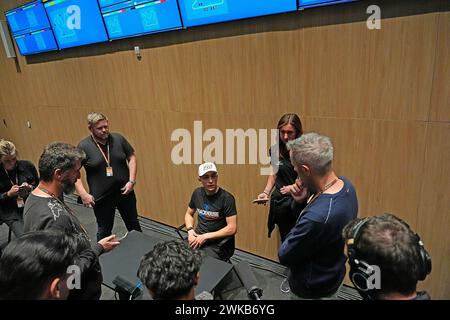 19 février 2024, circuit international de Losail, Doha, essais de MotoGP au Qatar 2024, en photo Raul Fernandez d'Espagne, Trackhouse Racing MotoGP dans une interview. Banque D'Images