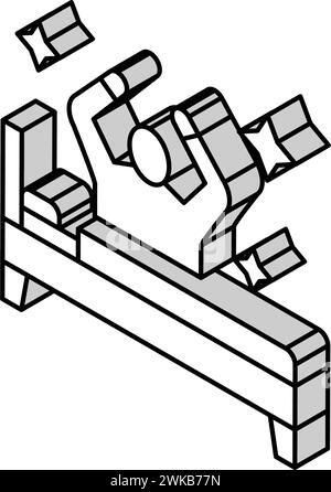 illustration vectorielle d'icône isométrique passivement éveillée Illustration de Vecteur