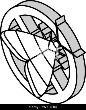 illustration vectorielle d'icône isométrique de contrôle de papillon Illustration de Vecteur