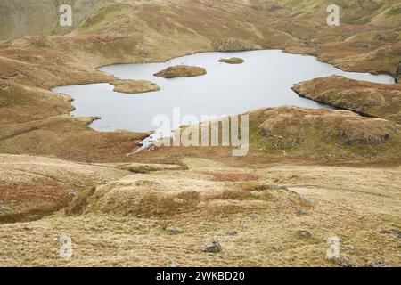 Angle du Tarn vu de Angletarn Pikes, dans le district des lacs anglais Banque D'Images